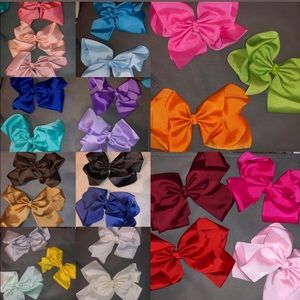 6” hair bows diff colors- I also have 4.5” and 8”